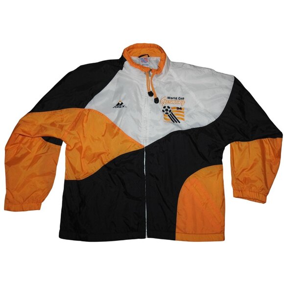 Vintage 1994 World Cup USA Germany Apex One Starter Jacket Windbreaker Large - Picture 1 of 9